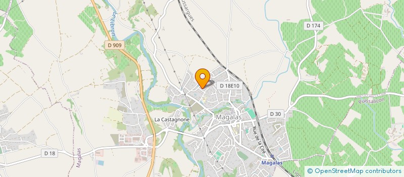 localisation de l'entreprise MONSIEUR CHRISTOPHE TARDOT à MAGALAS