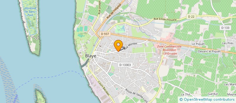 localisation de l'entreprise MONSIEUR CHRISTOPHE TARDY à BLAYE