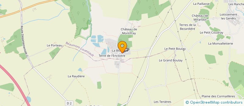 localisation de l'entreprise MONSIEUR CHRISTOPHE TARTARET  BEAUMONT-LOUESTAULT