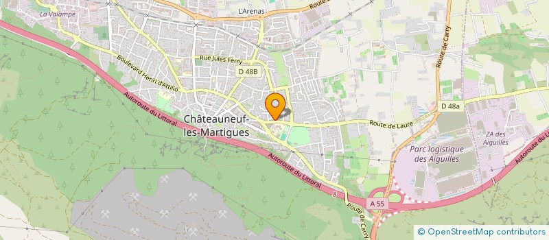 localisation de l'entreprise MONSIEUR CHRISTOPHE TENART  CHATEAUNEUF-LES-MARTIGUES