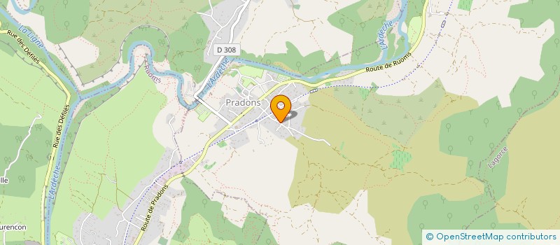 localisation de l'entreprise MONSIEUR CHRISTOPHE TESTU  PRADONS