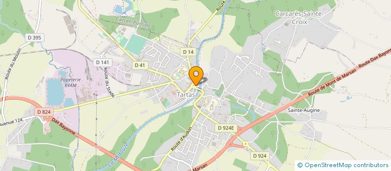 localisation de l'entreprise MONSIEUR CHRISTOPHE TEURQUETY  DAX