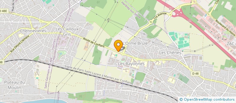 localisation de l'entreprise MONSIEUR CHRISTOPHE THAI  HERBLAY-SUR-SEINE