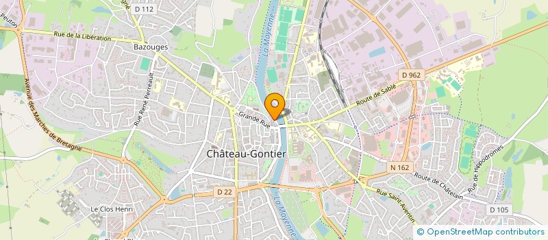 localisation de l'entreprise MONSIEUR CHRISTOPHE THEBAULT  CHATEAU-GONTIER-SUR-MAYENNE