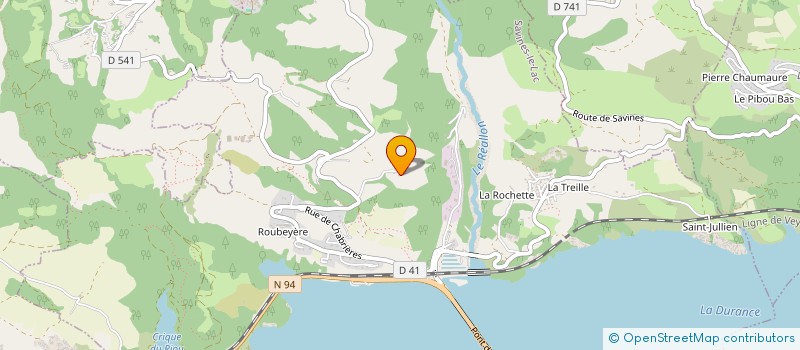 localisation de l'entreprise MONSIEUR CHRISTOPHE THIEBAUT  SAVINES-LE-LAC