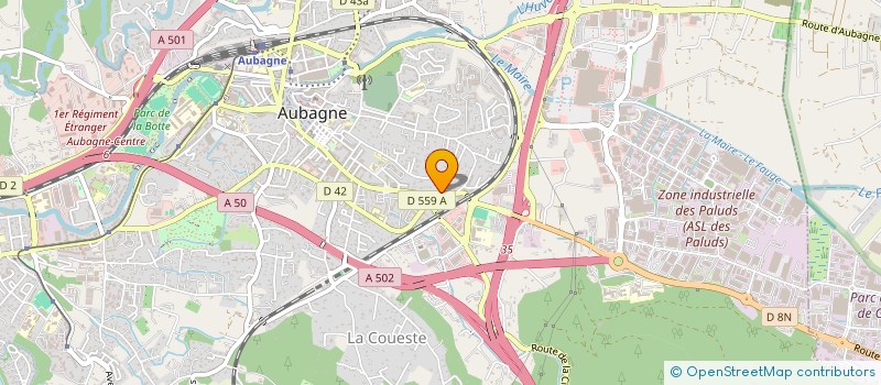 localisation de l'entreprise MONSIEUR CHRISTOPHE THIEBUS  AUBAGNE