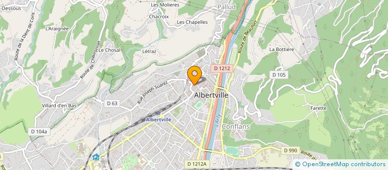 localisation de l'entreprise MONSIEUR CHRISTOPHE THILL  ALBERTVILLE