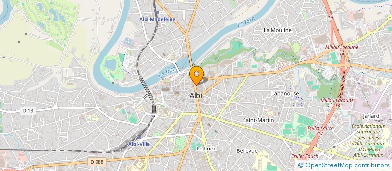 localisation de l'entreprise MONSIEUR CHRISTOPHE THIRIOT à ALBI