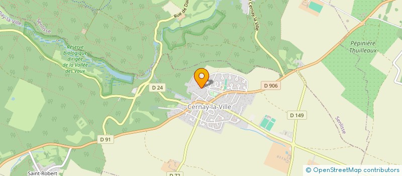 localisation de l'entreprise MONSIEUR CHRISTOPHE THIROUIN  LA CELLE-LES-BORDES