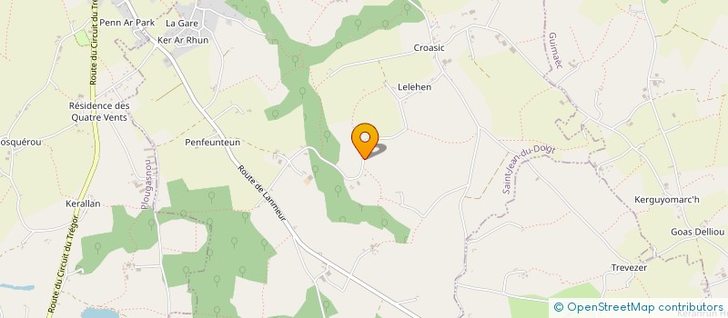 localisation de l'entreprise MONSIEUR CHRISTOPHE THOMAS  SAINT-JEAN-DU-DOIGT