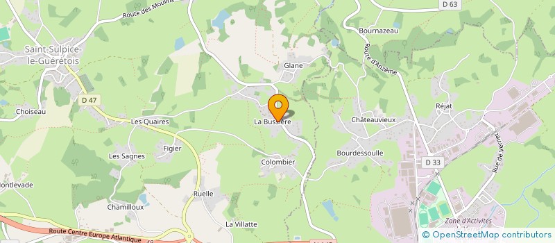 localisation de l'entreprise MONSIEUR CHRISTOPHE THOMAS à SAINT-SULPICE-LE-GUERETOIS