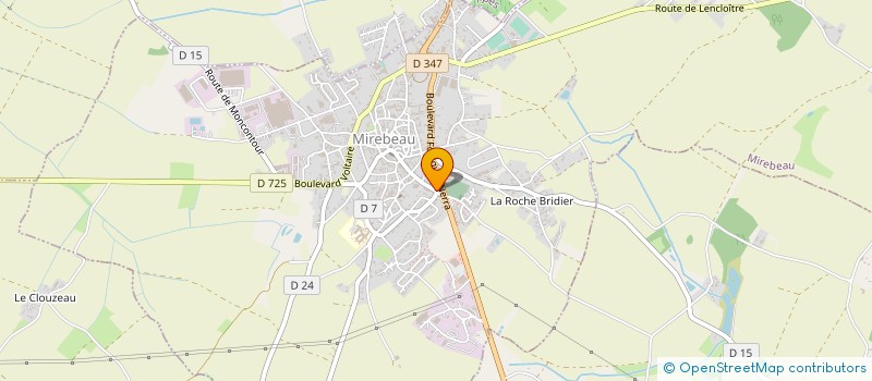 localisation de l'entreprise MONSIEUR CHRISTOPHE THOMAS  MIREBEAU