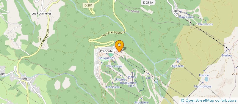 localisation de l'entreprise MONSIEUR CHRISTOPHE THOMAS  LES ADRETS