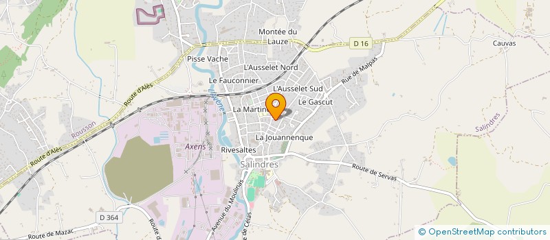 localisation de l'entreprise MONSIEUR CHRISTOPHE THOUVENOT  SALINDRES