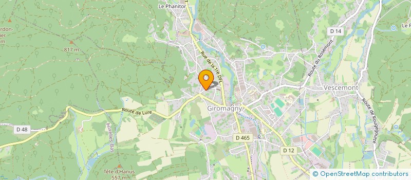 localisation de l'entreprise MONSIEUR CHRISTOPHE THURNHERR à GIROMAGNY
