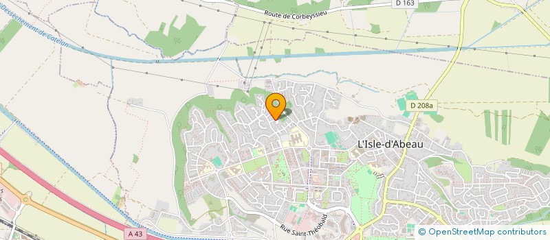 localisation de l'entreprise MONSIEUR CHRISTOPHE TILLIER  L'ISLE-D'ABEAU