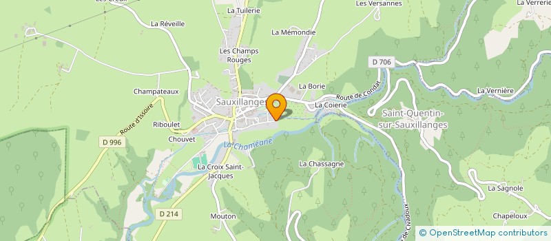 localisation de l'entreprise MONSIEUR CHRISTOPHE TILMANT  SAUXILLANGES