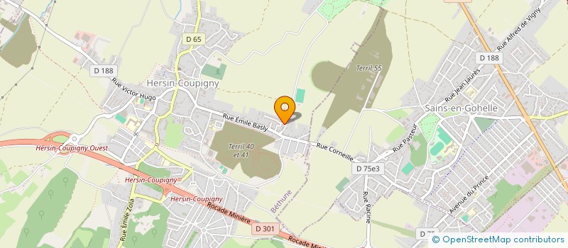 localisation de l'entreprise MONSIEUR CHRISTOPHE TISON  HERSIN-COUPIGNY