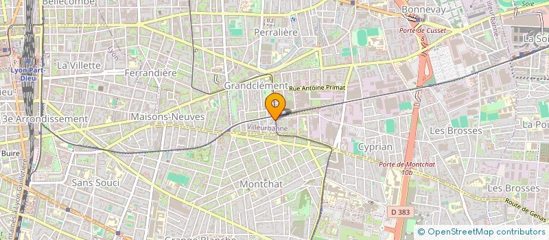 localisation de l'entreprise MONSIEUR CHRISTOPHE TOMAS  VILLEURBANNE