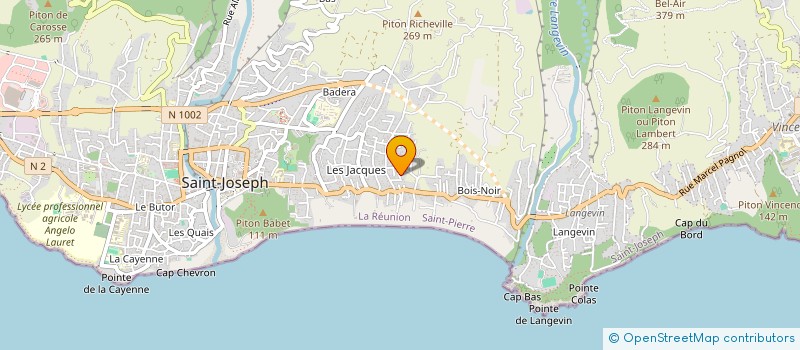 localisation de l'entreprise MONSIEUR CHRISTOPHE TONIUTTI à SAINT-JOSEPH