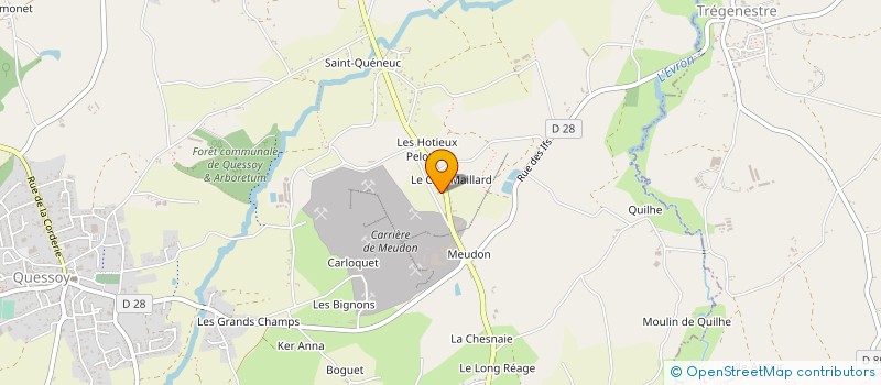 localisation de l'entreprise MONSIEUR CHRISTOPHE TONNELLIER  QUESSOY