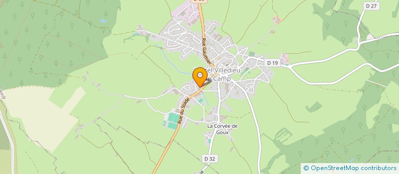 localisation de l'entreprise MONSIEUR CHRISTOPHE TONNIN  VERCEL-VILLEDIEU-LE-CAMP