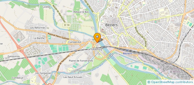 localisation de l'entreprise MONSIEUR CHRISTOPHE TORRO à BEZIERS