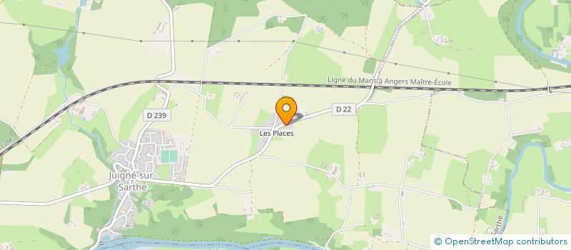 localisation de l'entreprise MONSIEUR CHRISTOPHE TOUCHET  JUIGNE-SUR-SARTHE