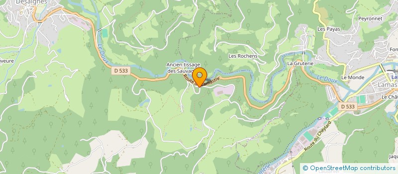 localisation de l'entreprise MONSIEUR CHRISTOPHE TOULARASTEL  DESAIGNES