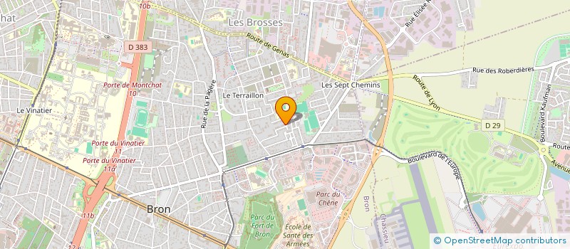 localisation de l'entreprise MONSIEUR CHRISTOPHE TOUSSAINT  BRON