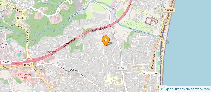 localisation de l'entreprise MONSIEUR CHRISTOPHE TRAD à ANTIBES
