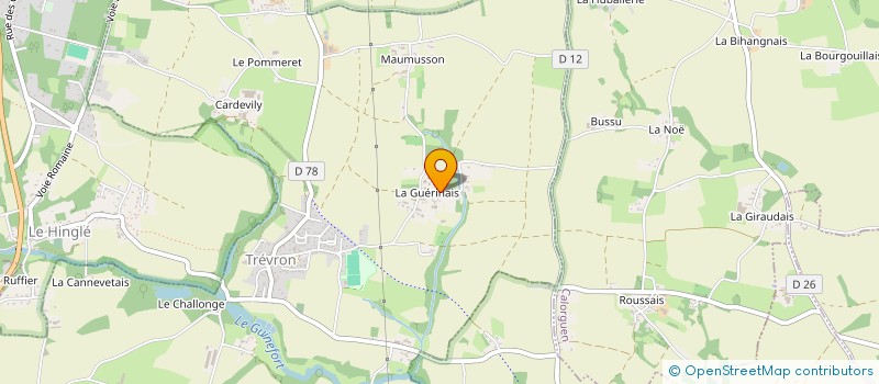 localisation de l'entreprise MONSIEUR CHRISTOPHE TRANCHEVENT  TREVRON