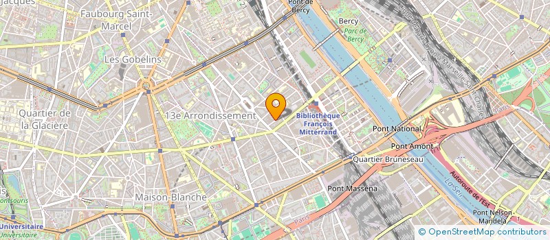 localisation de l'entreprise MONSIEUR CHRISTOPHE TREMEAU  PARIS 13