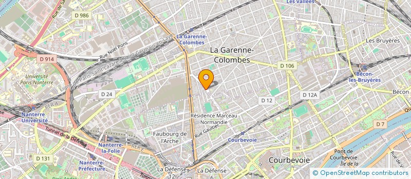 localisation de l'entreprise MONSIEUR CHRISTOPHE TRIAILLE à LA GARENNE-COLOMBES
