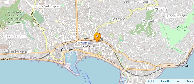 localisation de l'entreprise MONSIEUR CHRISTOPHE TRIBBIA à CANNES