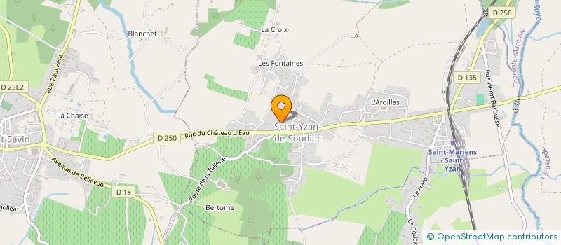 localisation de l'entreprise MONSIEUR CHRISTOPHE TRIJEAU  SAINT-YZAN-DE-SOUDIAC