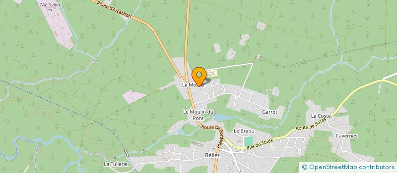 localisation de l'entreprise MONSIEUR CHRISTOPHE TROGER  BELIN-BELIET