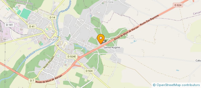 localisation de l'entreprise MONSIEUR CHRISTOPHE TROGNON  TARTAS