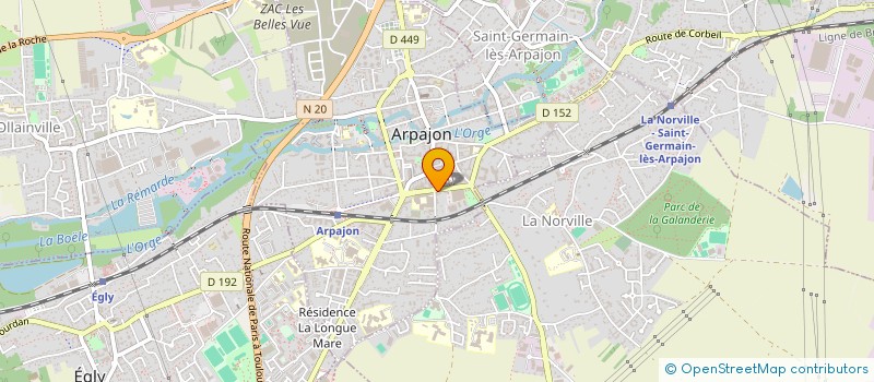 localisation de l'entreprise MONSIEUR CHRISTOPHE TROTTIER à ARPAJON