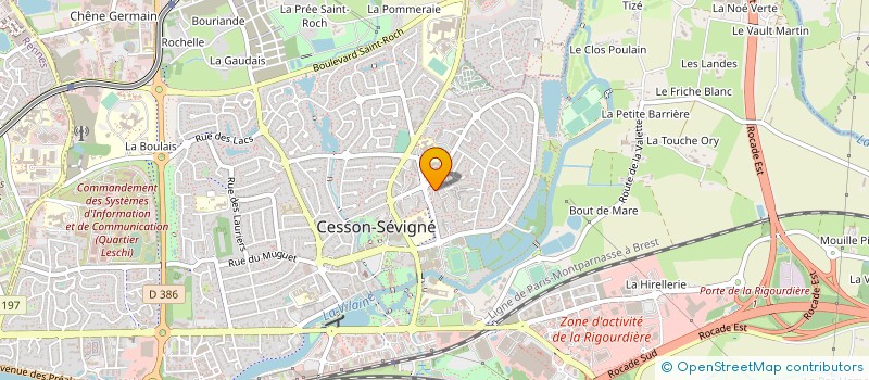 localisation de l'entreprise MONSIEUR CHRISTOPHE TROUBADY  CESSON-SEVIGNE