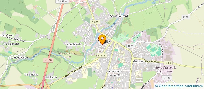 localisation de l'entreprise MONSIEUR CHRISTOPHE TROUSSARD à FALAISE