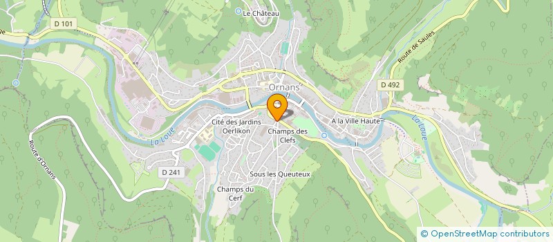 localisation de l'entreprise MONSIEUR CHRISTOPHE TRUCHE à ORNANS