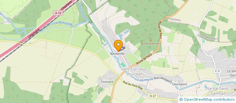 localisation de l'entreprise MONSIEUR CHRISTOPHE TUSSEAU  SAINT-CYR-SOUS-DOURDAN