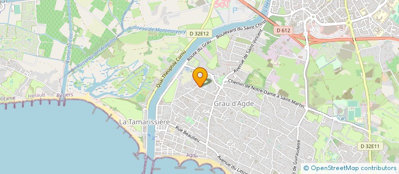 localisation de l'entreprise MONSIEUR CHRISTOPHE URHAHN à AGDE