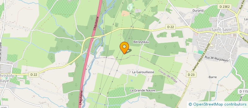 localisation de l'entreprise MONSIEUR CHRISTOPHE VACHER  CIVRAC-DE-BLAYE