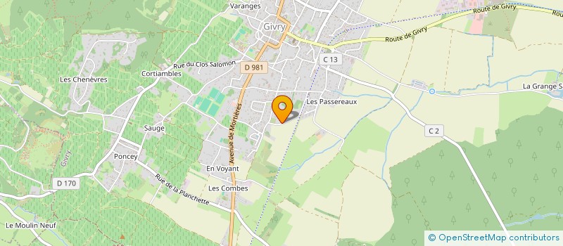 localisation de l'entreprise MONSIEUR CHRISTOPHE VACHET à GIVRY