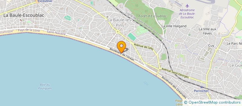 localisation de l'entreprise MONSIEUR CHRISTOPHE VAILLANT à LA BAULE-ESCOUBLAC