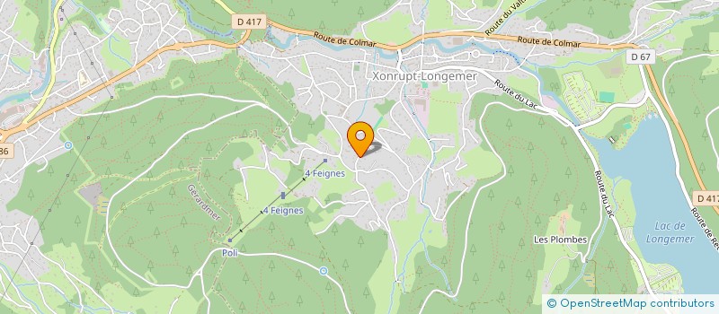 localisation de l'entreprise MONSIEUR CHRISTOPHE VAILLANT  XONRUPT-LONGEMER