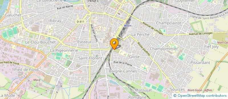 localisation de l'entreprise MONSIEUR CHRISTOPHE VAIN  NIORT