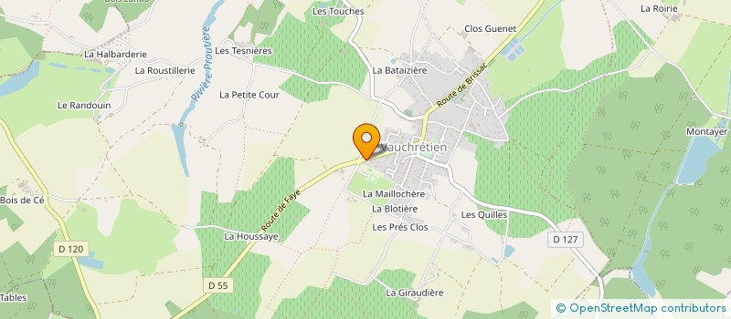 localisation de l'entreprise MONSIEUR CHRISTOPHE VALE  BRISSAC LOIRE AUBANCE